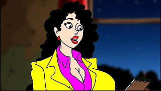 Fucked a Reporter's Slut in a Dirty Apartment, Porn Cartoon