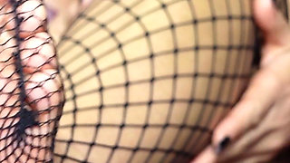 Soles Worship in Fishnets JOI