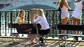 Amateur skater girl outdoor in public fucking for money