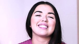 Casting Couch With Amateur teen Brunette Danielle