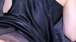 Tore Pantyhose of Mom's Friend and Fucked Her Roughly. Dirty Talk