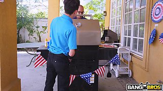 Sneaky 4th Of July step-family hook-up