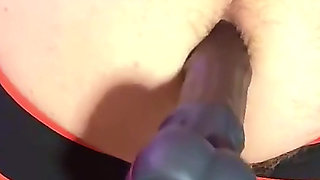 S1utTransPup takes a ride with Chance On Fucking Machine