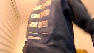 Amateur redhead poses and masturbates with toys