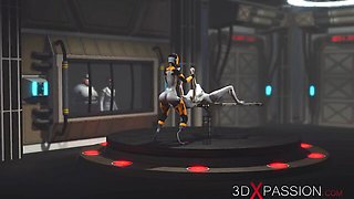 Hottie mademoiselle at cartoon scene