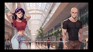 My New Girlfriend Taboo Hentai Game Ep.6 Locker Room Fun with Me Best Friend and GF!