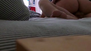 American Amateur Couple's Big-Ass Brunette Home Movie