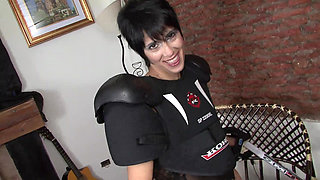 Short haired milf love sex toys