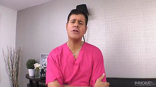 Heidi Van Horny And Porno Dan In Nurse Makes A Big Cock Cum Twice In Pov