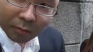 Skinny Japan teen Cari fucked by boss and coworkers in threesome