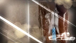 Big black cock in the shower