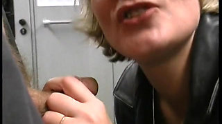 POV blowjob in metro