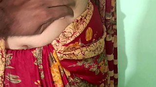 Tamil Couple Saree Romance Sitting in Bed Part 1