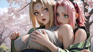 Sfw Tsunade and Sakura Softcore Show