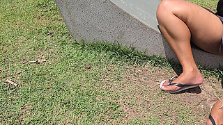 Butt and cameltoe displayed