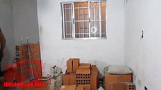 Hot Latina Teen Fucked Hard by Black Bricklayer on Construction Site - Real Amateur Sex