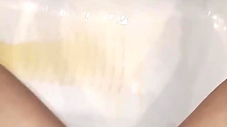 So desperate in the morning! I got my panties and feet wet