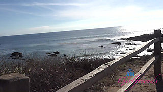 Fiona Peaches sucks that cock in the car and takes a hot load later POV