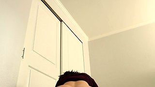 Brunette Couch Webcam Solo Fun Masturbating