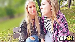 Hot And Playful Blonde Zlata Shine Is Cheating On Her Gf With A Big Boss