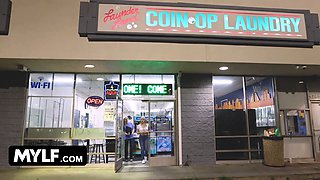 Blonde step-mom & daughter-in-law take turns hardcore young hard stud - mylf