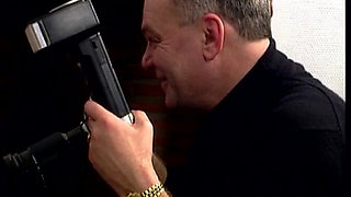 Classic German babes fucking big black dick in threesome