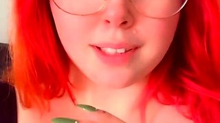 Big boobs milf masturbates with her dildo