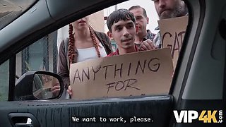 Cheating Redhead Charlie Dean Blowjob Outdoor POV Sex with Big Cock