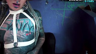 Latex Loving Tattooed Girl Squirt Filled Asshole Fun Prolapse And Gapes