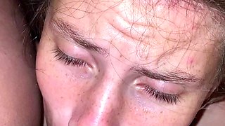 Amateur girlfriends licking in the kitchen