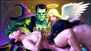 INCREDIBLE HALLOWEEN SEX WITH ADAMANDEVE AND LUPO