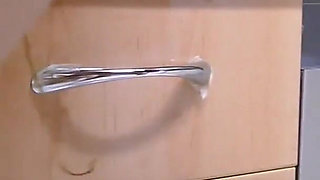 Fingering in French Maids Costume with Ass Spreading