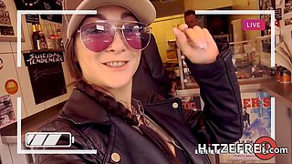 Hitzefrei Lullu Gun gets herself a real german pecker