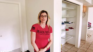 Solo MILF Cory Chase with natural tits and hot ass having fun