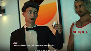 Dominos Beach 22 - Nikki Invites John to Her Midnight Party After His Lifeguard Tryout Victory