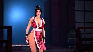 Stacked 3D nymphos cumming hard all over monster cocks