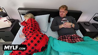 Dee Willams, the busty stepmom, enjoys getting her tight pussy pounded by her hung stepson