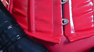 Amazing Big Ass Tease with Latex Outfit