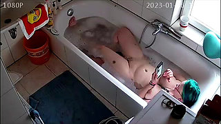 Caught Sexting in the Tub Again