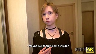Debt4k. naive Alice Klay gets in distress and has sex with stranger