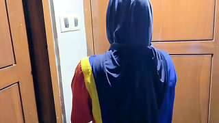Naughty Indonesian Hijab Teen Fucked by Boss in Hotel Room - Homemade Creampie Sex
