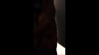 Big Black Cock Masturbation at Work