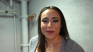 Hardcore interracial dicking with Carmela Clutch and her man