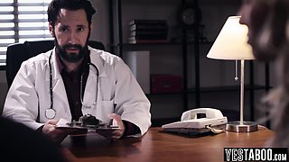 Doctor nail heavy-breasted mature in front of hubby