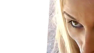 Sexy bubble butt teen Kaycee Brooks POV facial blowjob