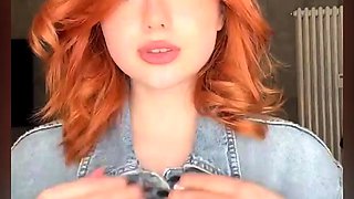 Great Big Boobs On Masturbating Redhead