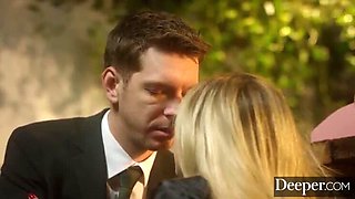 Blonde Allie Nicole Gets Rough Deep Throat & Spanking After Fight