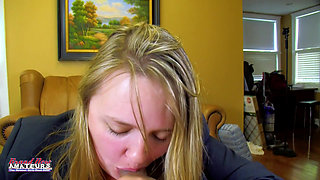 Blonde Curvy Tara Rimjob Passionate Audition!