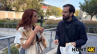 Hunt4k. redhead freckled beauty is hardcore in front of her boyfriend