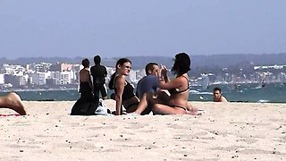 Unabashedly lesbian games on the beach